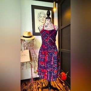 Tucker for Target velvet halter dress